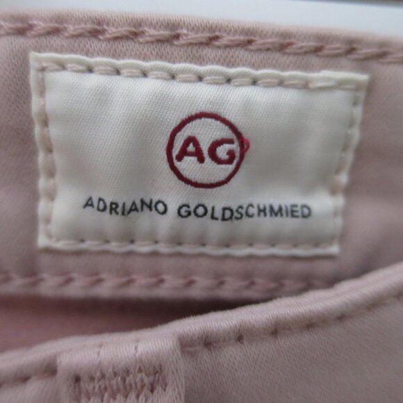 AG Cigarette Prima Mid Crop Jeans Rose Quartz Pink Size 25 - Picture 12 of 13